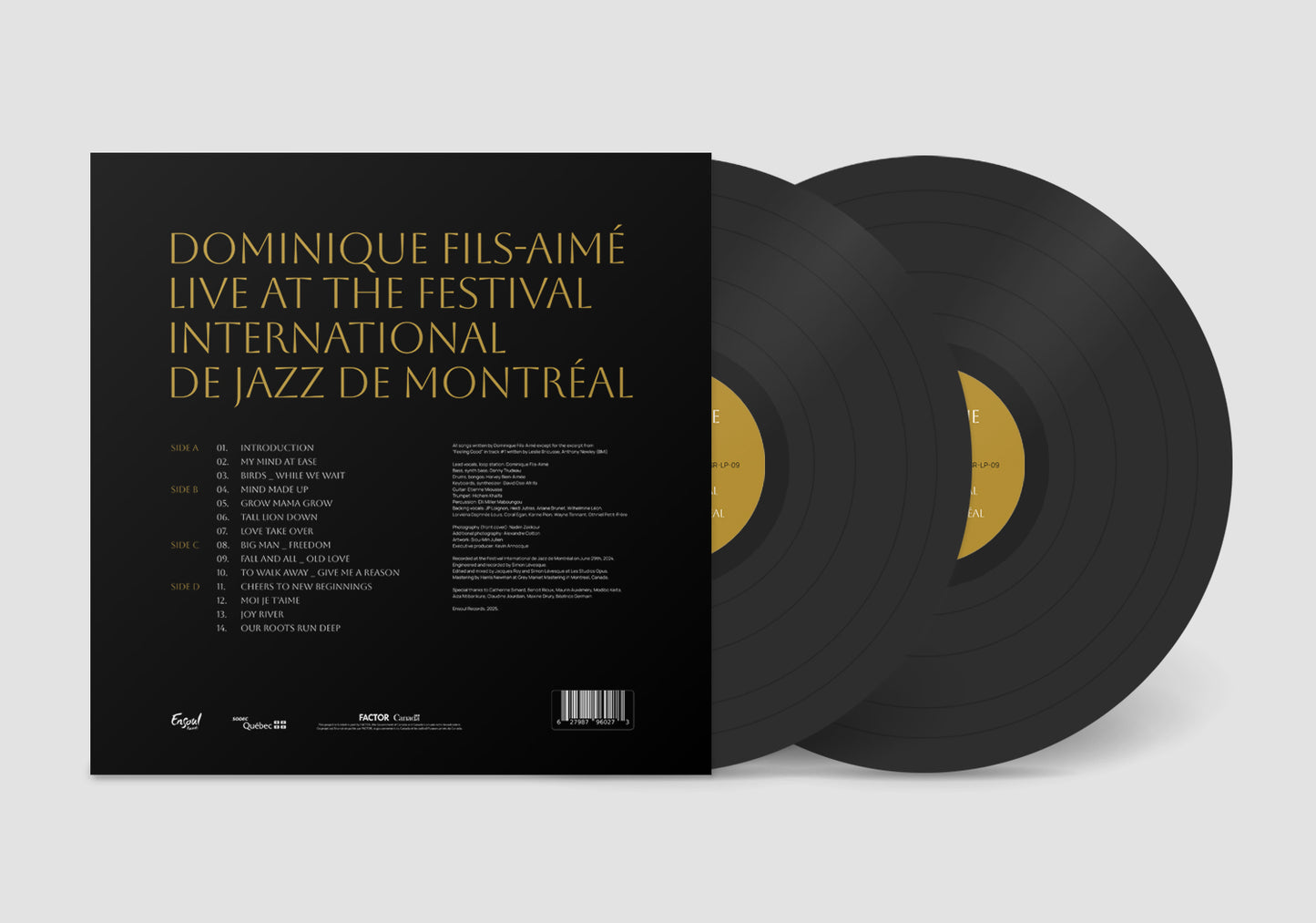 Dominique Fils-Aimé - Live At The Montreal International Jazz Festival - Double Vinyl LP (33 RPM)